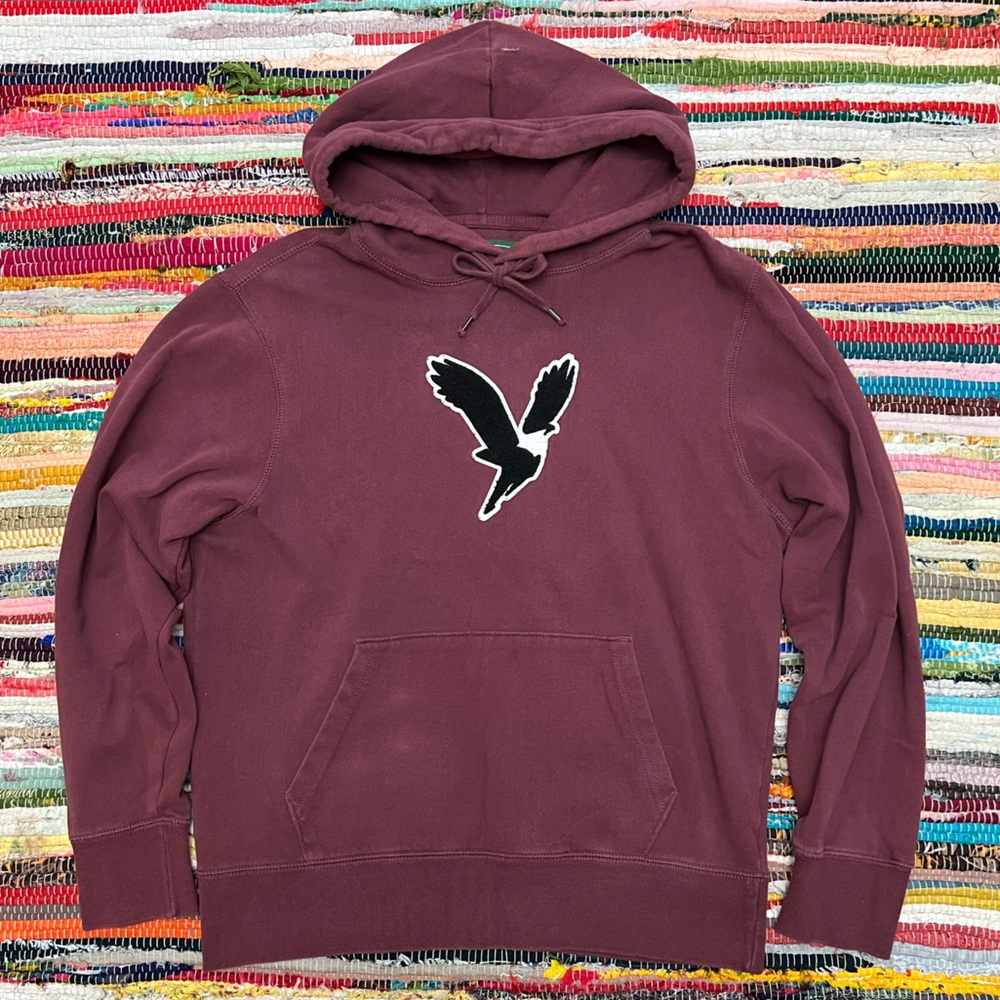 American Eagle Hoodie | Maroon | Size M